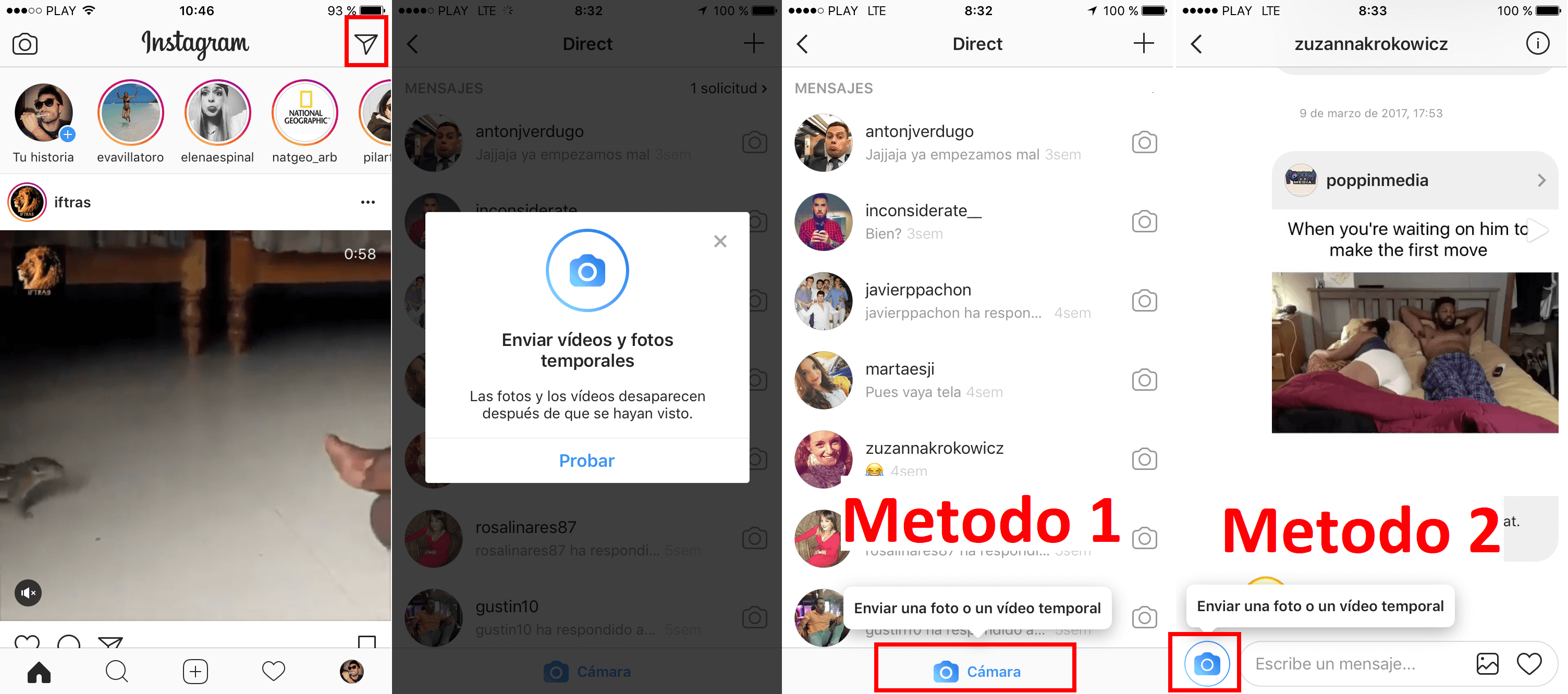 Como Enviar Fotos Y Videos Temporales En Instagram Direct Android E Ios 2043